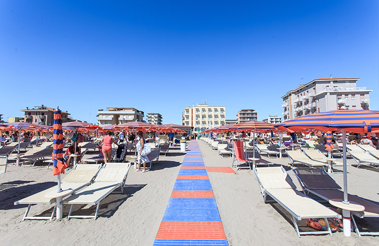 hotel 3 stelle Lido di Savio vicino a Mirabilandia - Spiaggia convenzionata